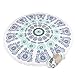 ONEPACK Extra Thick Mandala Blanket Tassel 100% Cotton Round Roundie Design-Picnic Blanket,Beach Blanket/Mat,Carpet,Table Cloth,Wall Tapestry,Diameter 60inch (Blue and White Porcelain)