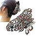 Fashion & Lifestyle Large Metal Alloy Hair Claw Jaw Clip for Women and Girls - Pretty Strong Clamp Non-Slip Barrette Hair Updo Grip Bath Accessories for Thick Hair, Silver