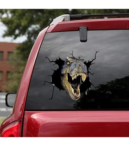 Dinosaur Eats Fish Atheist Vinyl Decal - Choose Size & Color - Waterproof For Car, Truck, Wall