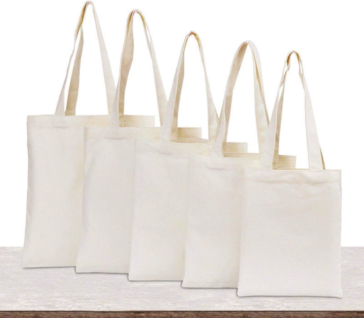 IMFAA Tote Natural Cotton Canvas Reusable Shoulder/Hand Shopping Bags. Natural Colour Ideal for Printing and Embroidery (10 - Image 4