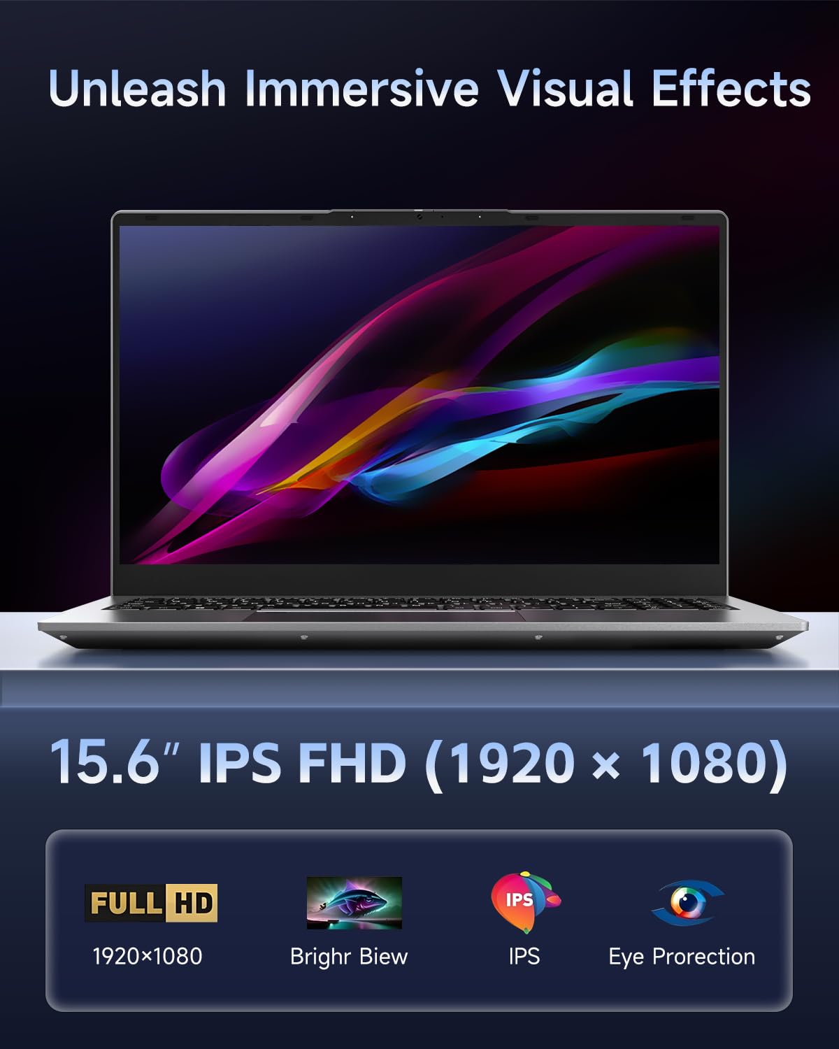 BLUEING 2025 Gaming-Laptop-Computer, 12th Inter 12-Core i5-1240P (Beat i5-12450H, Up to 4.4GHz) 16GB DDR4 512GB SSD, 15.6