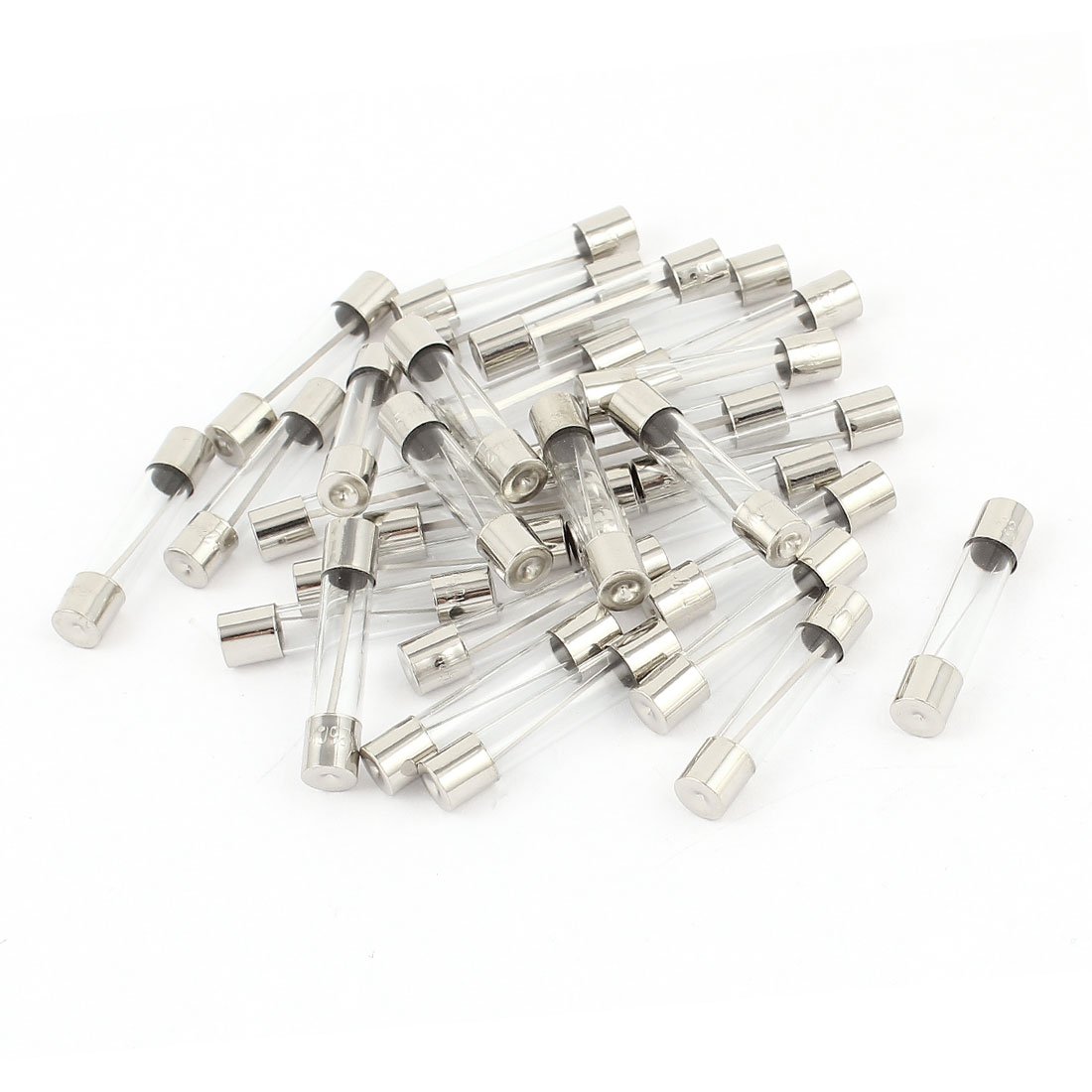 sourcingmap 20Pcs 6x30mm 30A 250V Quick Blow Fast Acting Cartridge Glass Tube Fuse