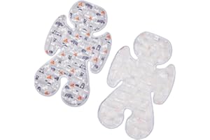 HuuiotPdd Car Seat Cooling Pad for Toddler, Double Sided Seat Cooler Pad Kids, Gel Baby Cooling Mat Cushion for Stroller, Baby Chair, Child Safety Car Seat, Keep Cool in Summer, Grey