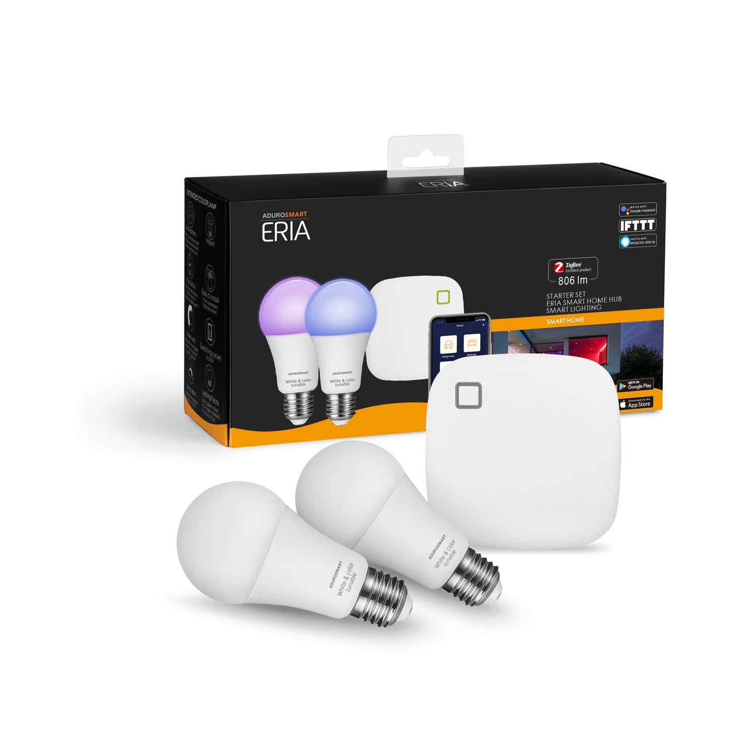 AduroSmart ERIA Colors and White Start Kit E27 60W