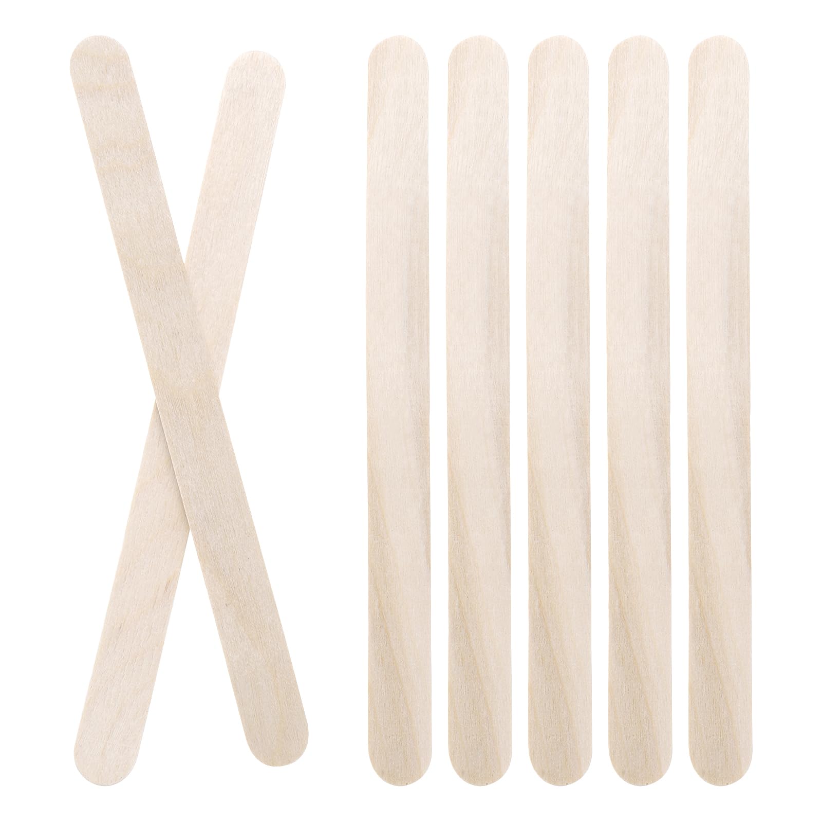 DMiotech 1000Pack 4.5" x 0.35" Wood Craft Sticks Strong Natural Ice Cream Sticks for Home Decor Projects and Making DIY Craft,Wood Color