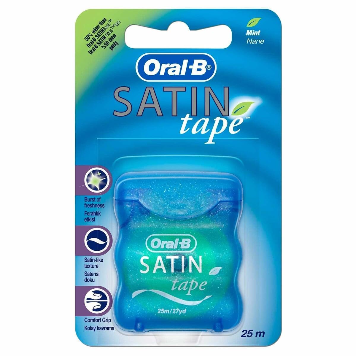Oral-B Satin Tape 25m - Pack of 12