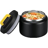 MAISON HUIS 8oz Soup Thermo Wide Mouth Vacuum Insulated Thermo Food Jar, Leak Proof Stainless Steel Thermo for Hot&Cold Food Kids Food Lunch Soup Container for School Travel