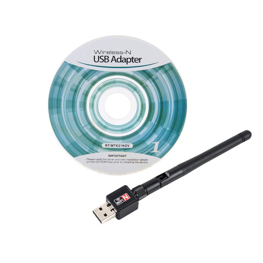 Mini USB WiFi Adapter 150Mbps 2dB Antenna PC USB Wi-fi Receiver Wireless Network Card 802.11b/n/g High Speed USB wi fi Ethernet (150Mbps)