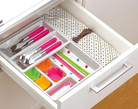 Drawer Sorting Boxes Plastic Kitchen Drawer Dividers Multi Cell