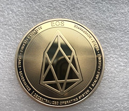 Cryptocurrency Gold Plated EOS Coin Collectible Art Collection Gift Physical (gold)