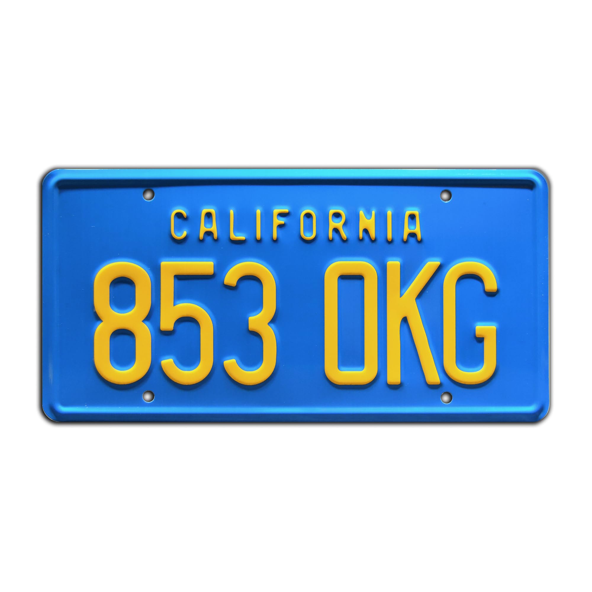 Celebrity Machines The Rockford Files | 853 OKG | Metal Stamped License Plate