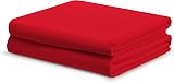 Sapphire Collection 200TC 100% Egyptian Cotton Fitted Sheet Red Double view 5
