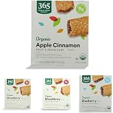 365 by Whole Foods Market Organic Cereal Bars Variety Pack - Apple, Strawberry, Mixed Berry, Blueberry (6 Count Each, 7.8 Ounce Boxes)