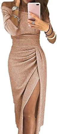champagne color bodycon dress