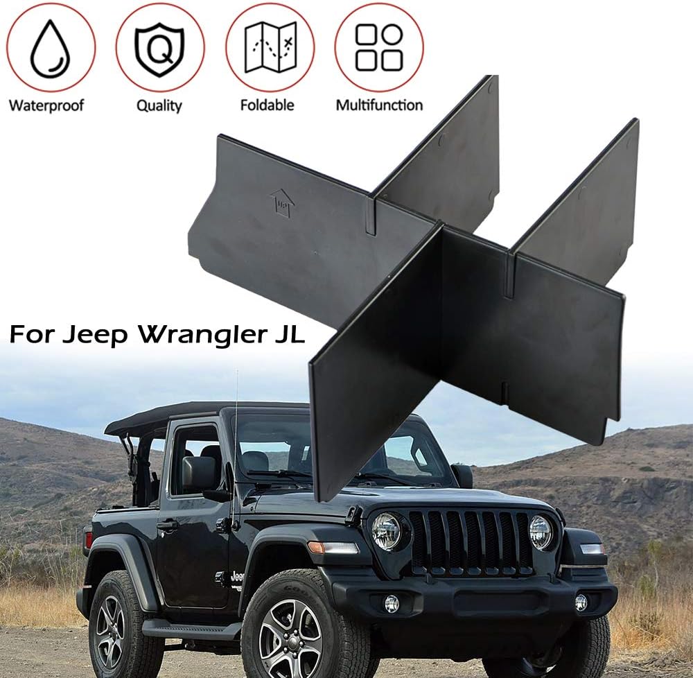 omotor JL Gladiator JT Insert Divider Center Console Organizer Tray for Jeep Wrangler JL JLU 2018-2020 Jeep Gladiator JT 2020