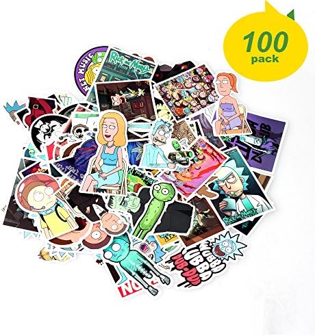 Stickers Decals - Rick and Morty Laptop Vinyl Stickers car sticker For Snowboard Bicycle Phone Mac Computer DIY Keyboard Car Window Bumper Wall Luggage Decal Graffiti Patches (Rick and Morty 100Pcs)