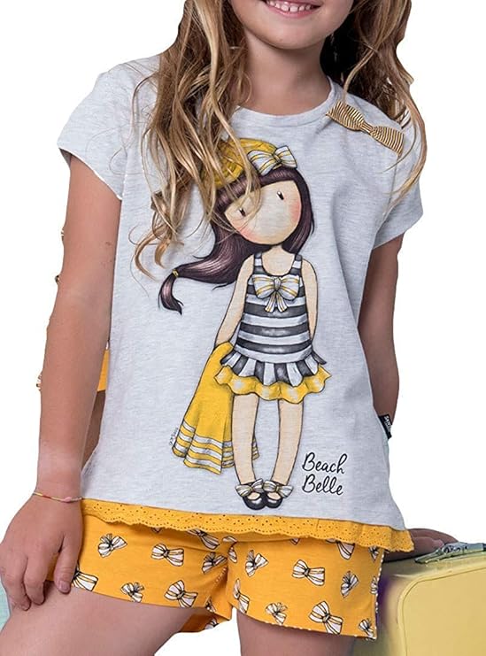 SANTORO Pyjama pour fille Beach Bell à manches courtes 544600 Amazon