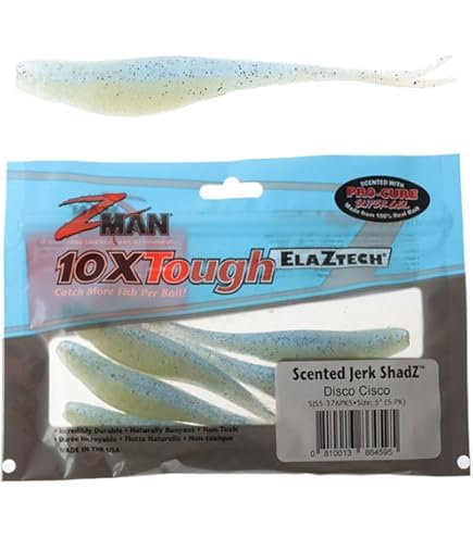 Amazon.com : Z-Man SJS5-368PK5 Scented Jerk Shadz 5