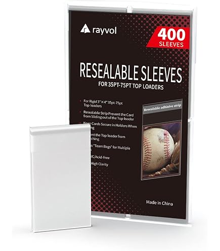 Amazon.com: Rieton Top Loader Sleeves - Resealable Team Bags for