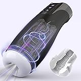 Automatic Male Masturbator Cup with 7 Pinch Suction and Vibration,Electric Pocket Pussy Vagina 3D Textured Blowjob Male Strok