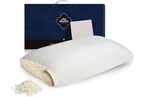 Talatex Talalay 100% Natural Premium Adjustable Latex Pillow, Shredded Latex Pillow Helps Relieve Pressure, Perfect Package B