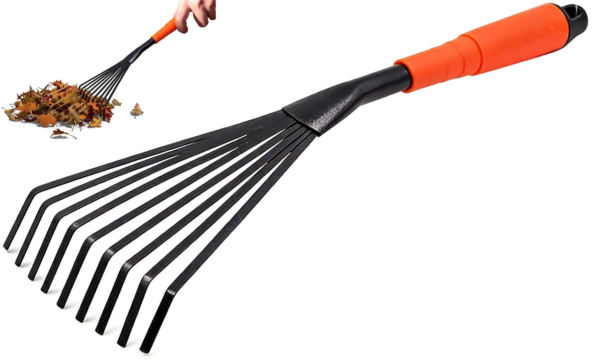 Garden Rake,Hand Rake,Rake for Gardening,Mini Grass Rake,Horse Poo Picker,Durable, Long-Lasting Gardening Tool