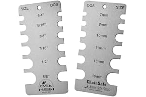 Brake Tech Tools Made in America Chain Wear Gauge Chainsafe Inspection Gauge - BT-106CSF