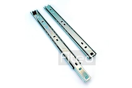 27mm Ball Bearing Drawer Runners Slides 400mm Amazon Co Uk Diy