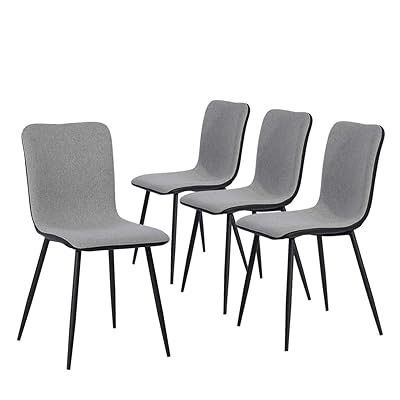 Coavas Dining Chairs Set of 4, Modern Mid-Century Kitchen