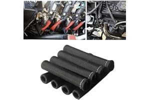 Spark Plug Wire Protection 2500 Degree High Temp Heat Tape Protect 8-Pack（Black