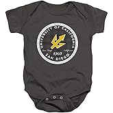 University of California San Diego Official Plaid Badge Unisex Infant Snap Suit for Baby