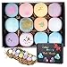 Esther Beauty Bath Bombs Gift Set Natural Essential Oils Soothing&Moist Skin/Relieve Dry Skin Perfect for Bubble & Spa Bath ,Best Gift Ideas for Kid, Girlfriends, Women, Mom (12 Ball)