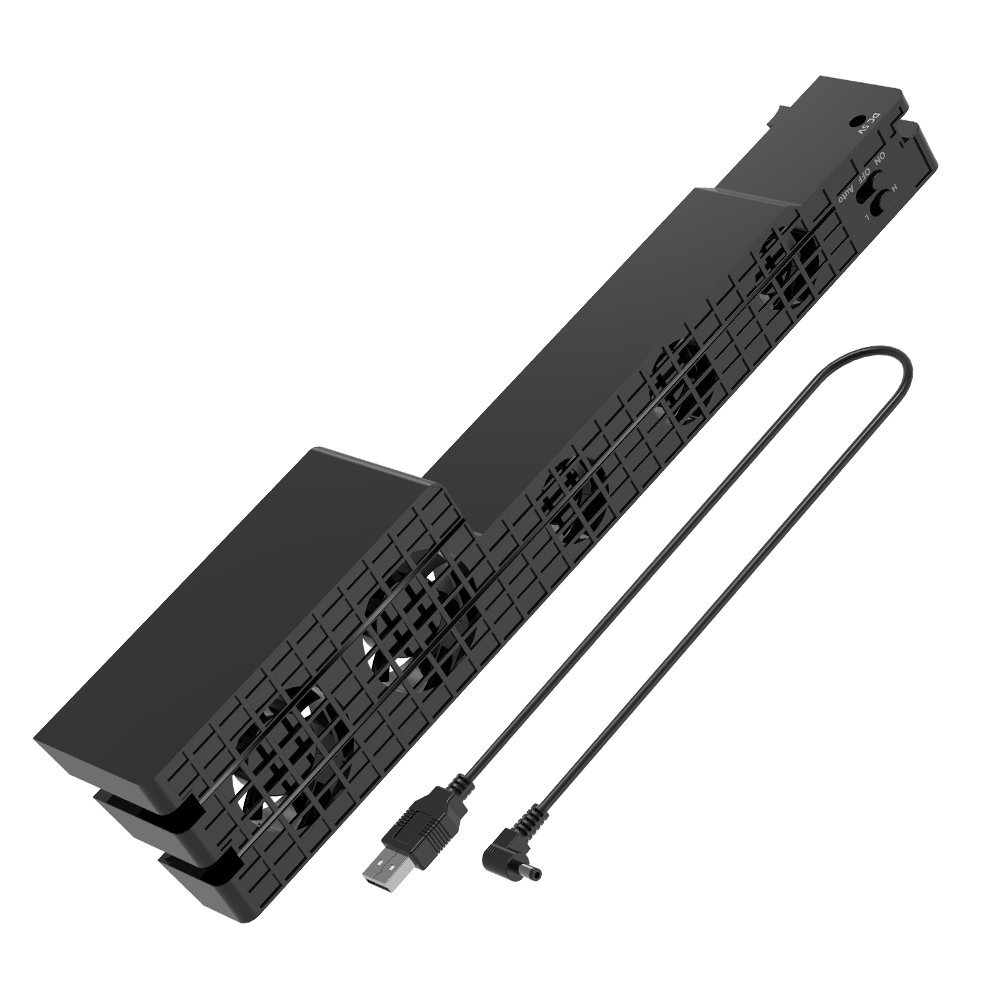 OIVO PS4 Pro Cooler , USB External 5Fan Super Turbo Temperature