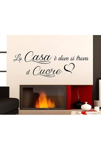 Casa E Dove Si Trova Il Cuore Evergreen Orange Adesivi Murali