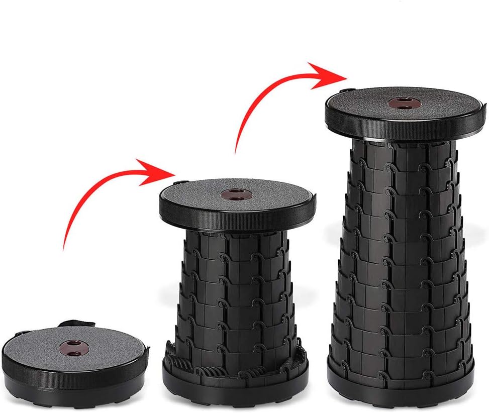 Night Cat Folding Stools 3rd Generation for Camping Retractable Plastic Chair Portable Lightweight Collapsable for Adults Kids Fishing Outdoors Indoors Max Load 330lbs