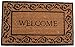 BIRDROCK HOME Welcome Door Mat - Decorative Entry Rug - Outdoor Durable Floor Doormats for Front Door, Entrance, or Cabin - Heavy Duty, Natural Coir for Muddy Feet - 18 x 30 Inch - Vinyl - Standard