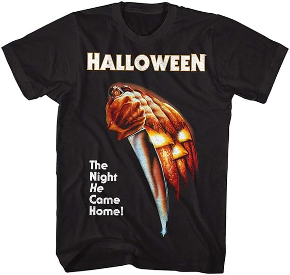 Halloween Horror Movie Poster Men's T-Shirt The Night He Came Home