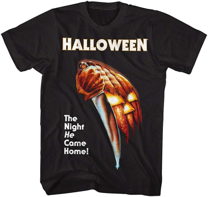 Halloween Horror Movie Poster Men's T-Shirt The Night He Came Home