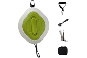 AOXZCVPR Portable Cable Machine-Adjustable Resistance Gym Pump with Door Anchor, Compact Strength Trainer for Full Body Fitness, Replaces Gym Equipment & Stretch Bands (Green)