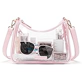 Missnine Clear Bag for Stadium Approved, Clear Crossbody Purse for Women Transparent Concert Handbag for Sport Stadium Events