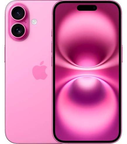 Apple iPhone 16 Renewed 128GB Pink with 90-Day Guarantee