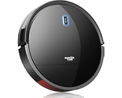 Enther Robot Vacuum Cleaner, Robotic Vacuum Cleaner with Gyro Navigation, 2600mAh, 120mins Run Time, Super-Thin, 6 Clean Mode