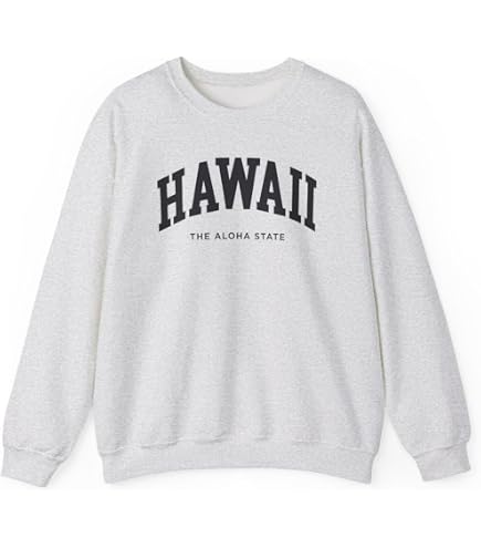 Amazon.com: Hawaii Crewneck Sweatshirt Sports College Style State