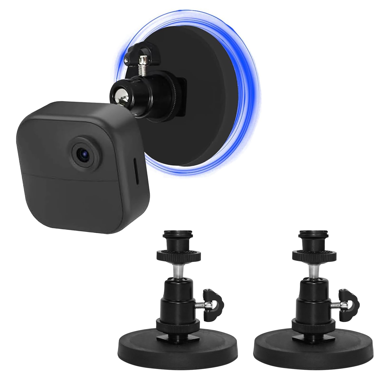 TEKCAM 2 Pack Magnetic Camera Wall Mount Stand Compatible with Blink Outdoor 4th/3rd Gen, Blink Mini/Mini 2, Blink XT/XT2, Blink indoor(All), No Tools Adjustable Magnetic Wall Mount Bracket