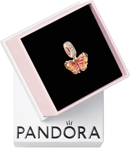 Amazon.com: PANDORA Cherry Blossom Dangle Charm | Rose Gold, Cubic
