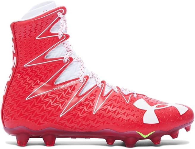 under armour red white and blue football cleats