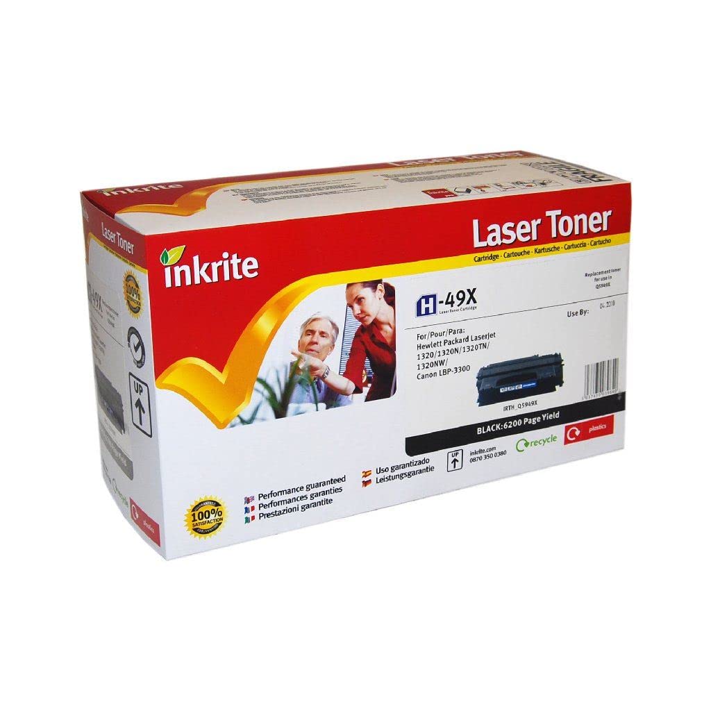 Inkrite Remanufactured Toner Cartridge Replacement for HP Q5949X Black