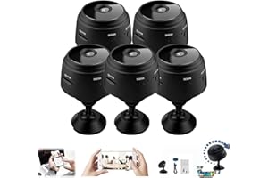 ENVGSOMP Camtrix Magnetic Mini Security Camera, Camtrix Security Camera, Mini 1080p Hd Wireless Magnetic Security Camera, Night Vision Motion Detection Security Cam Covert Cameras with App (5pcs)