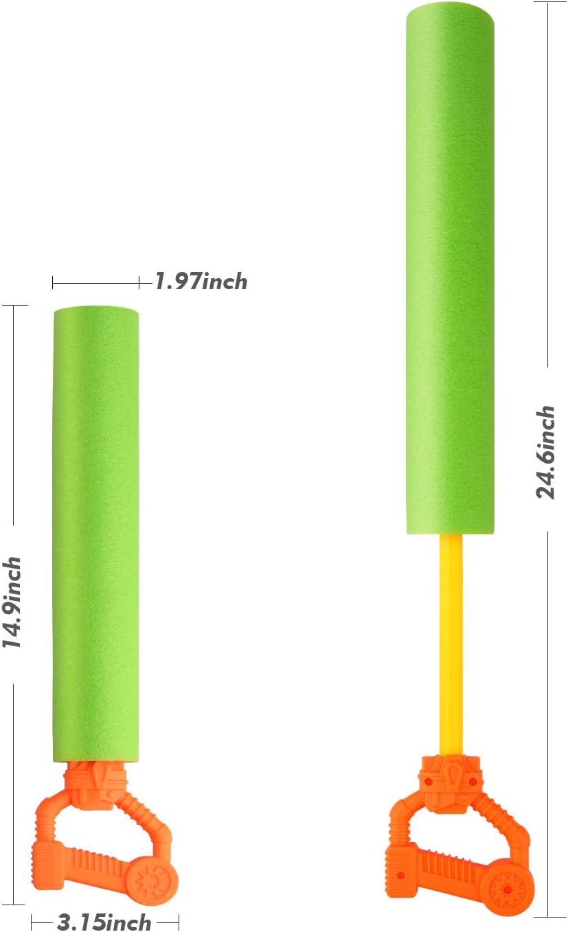 Betheaces Water Guns Toys for Kids, 3Pack Foam Water Blaster Shooter Summer Fun Outdoor Swimming Pool Games Toys for Boys Girls Adults: Toys & Games