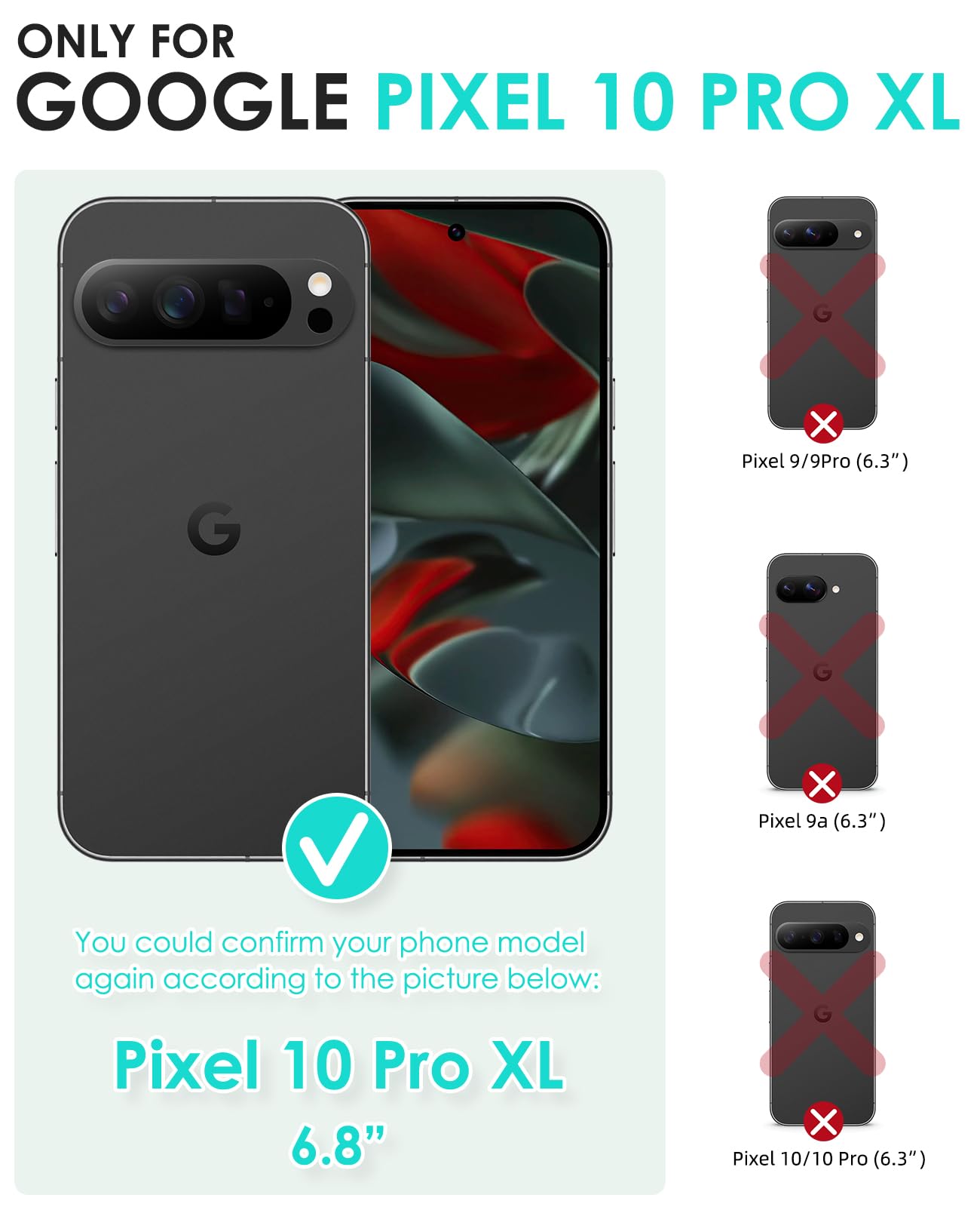 OCASE Kompatibel für Google Pixel 10 Pro XL Hülle PU Leder [Standfunktion] [Kartenfach] [RFID-Sperrung Schützt] Handyhülle Lederhülle Klapphülle Kartenfach Flip Cover Schwarz 2